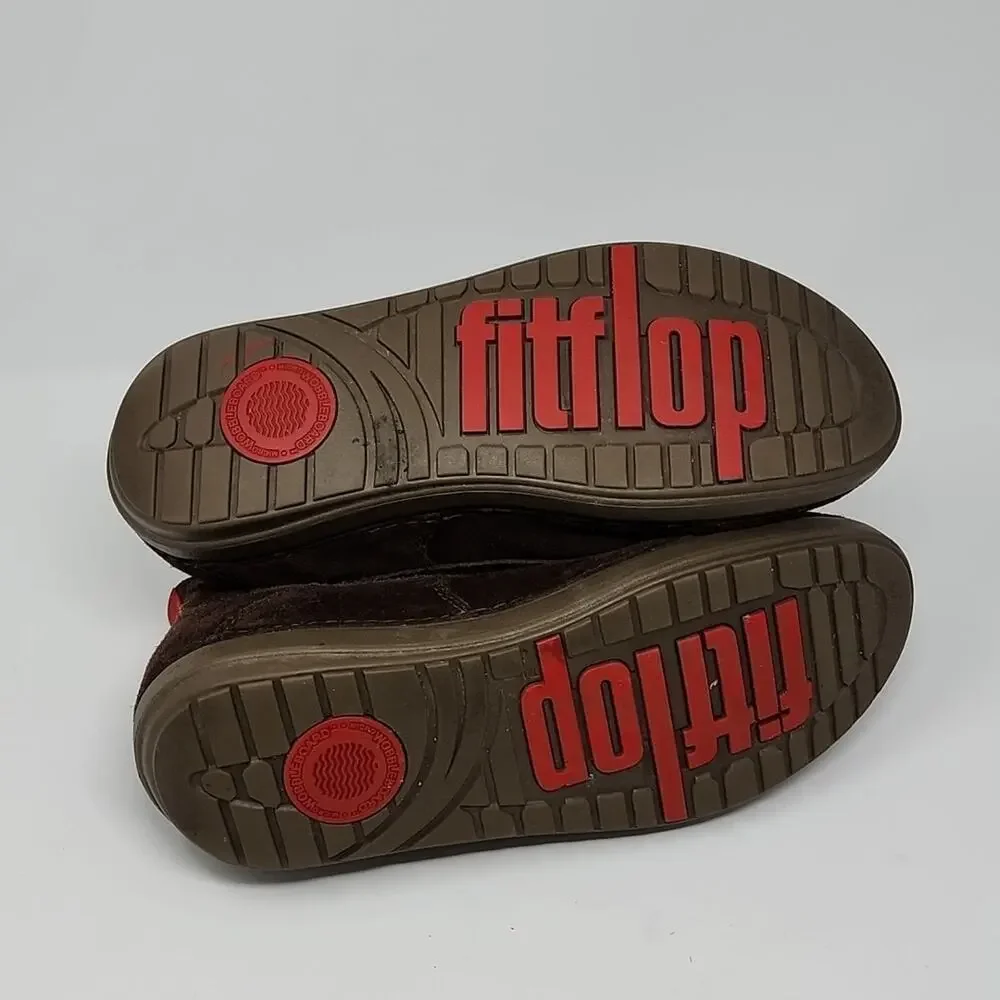 Fitflop Zackery Brown Suede Lace Up Chukka Boots Size 11